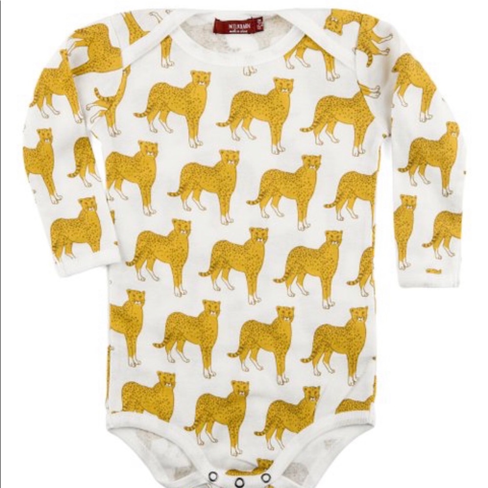 Milkbarn Cheetah Print Onesie